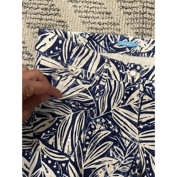 J.Mclaughlin Printed Leaves Jeans Size 6 - Picture 5 of 14